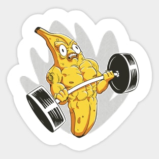 Banana bodybuilder Sticker